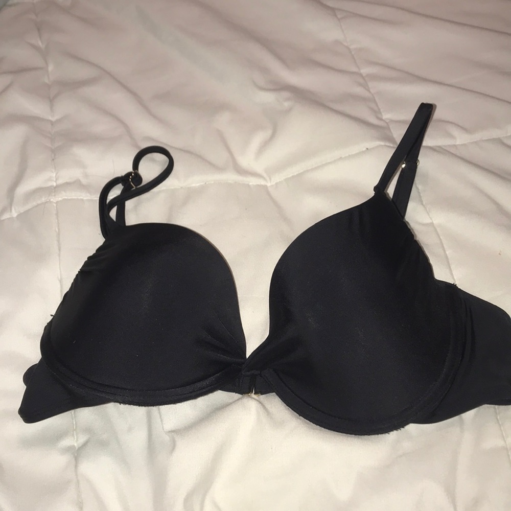 Black Target bikini top